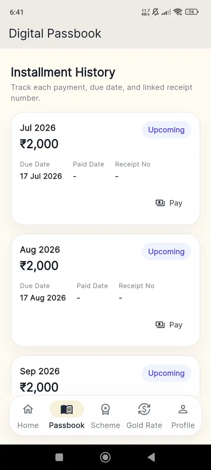 Flexible Savings Schemes